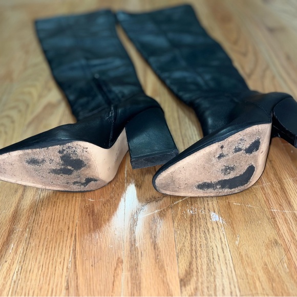 Zara Geometric Over the Knee Boots - Picture 8 of 9